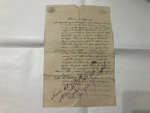 Documento manoscritto timbro - documento,