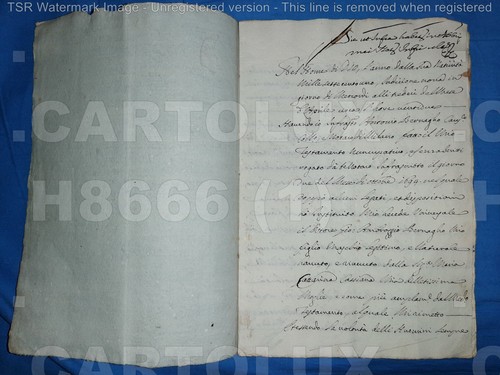 H8666 manoscritto testamento - h8666,