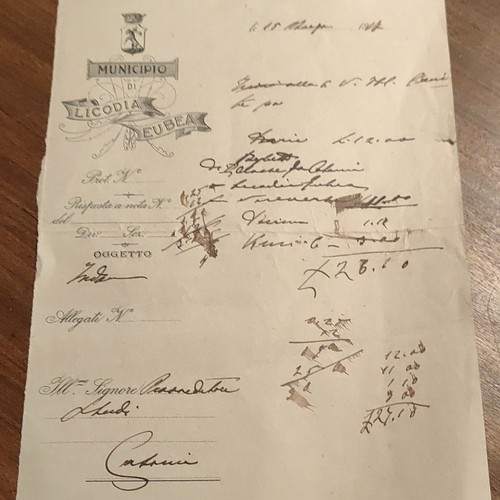 Documento manoscritto carta - documento, su