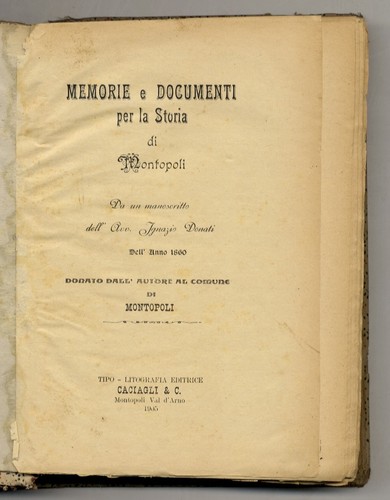 Memorie documenti per la - e,