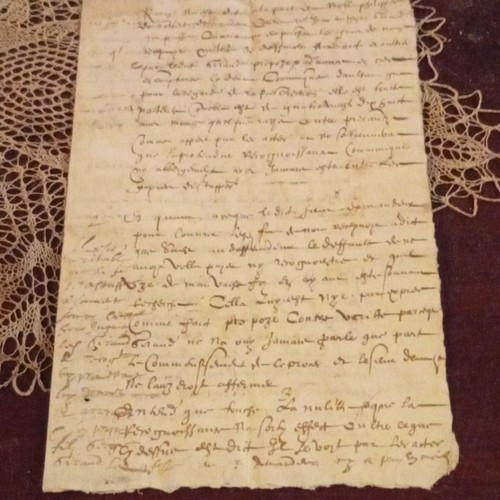Manoscritto antico francese - manoscritto,
