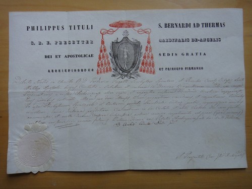1855 cardinale filippo - 1855-cardinale, de
