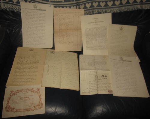 1869 vari documenti - 1869,