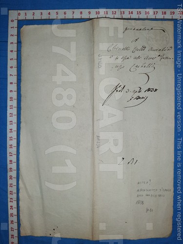 J7480 documento storico antico - j7480,