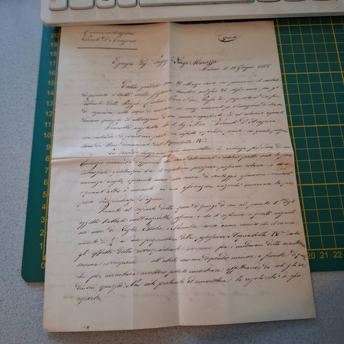 Antica lettera documento