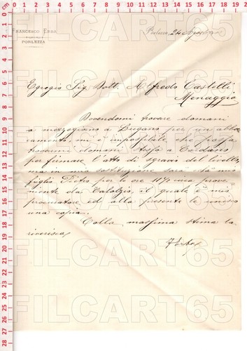 E7834 documento storico 1900 - e7834,