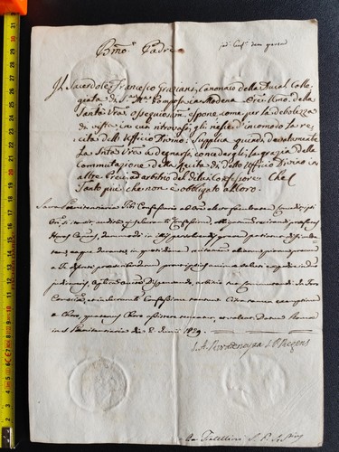 Documento autografo 1829 - autografo,