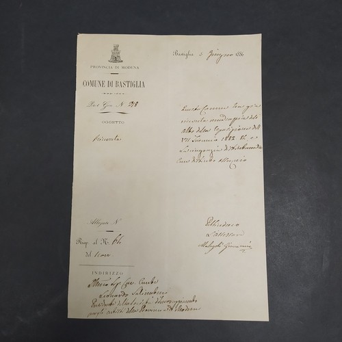 Documento manoscritto del