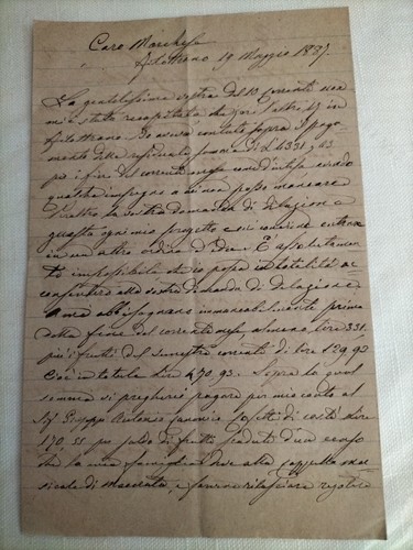 Filottrano documento antico - filottrano,