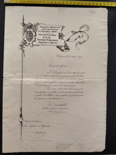 Documento esposizione bologna - documento,
