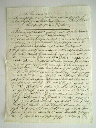 Manoscritto 1880 richiesta - manoscritto,