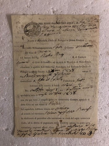 Documento tribunale civile - documento,