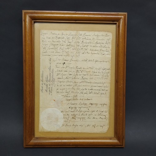 Documento antico manoscritto