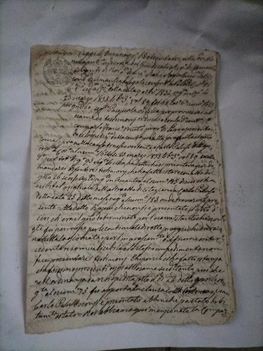 Amantea lago 1833 documento - amantea-,